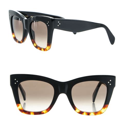 celine 41090 black|CELINE Catherine Sunglasses CL 41090/S Black Havana.